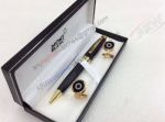 Replica Mont Blanc Black Ballpoint Pen and Cufflinks Gift Set - Buy Replica 